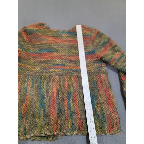 Talbots Petites Sweater Womens Large Multi Color Mohair Blend Button Cardigan - Picture 10 of 12